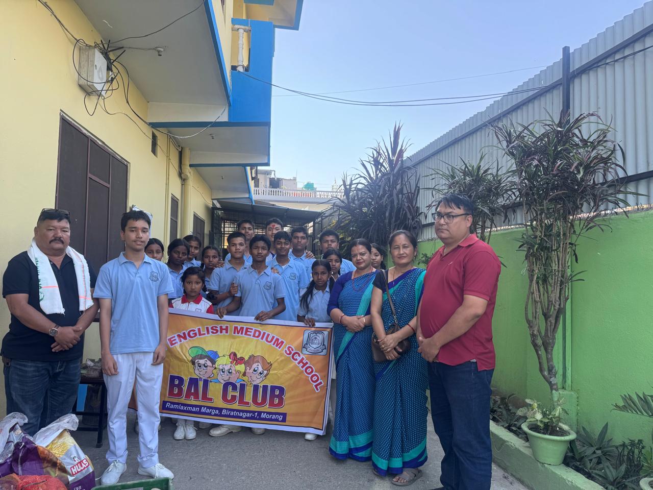 Children's Club Humanitarian Initiative: Don English School students donate food to Manav Seva Ashram-