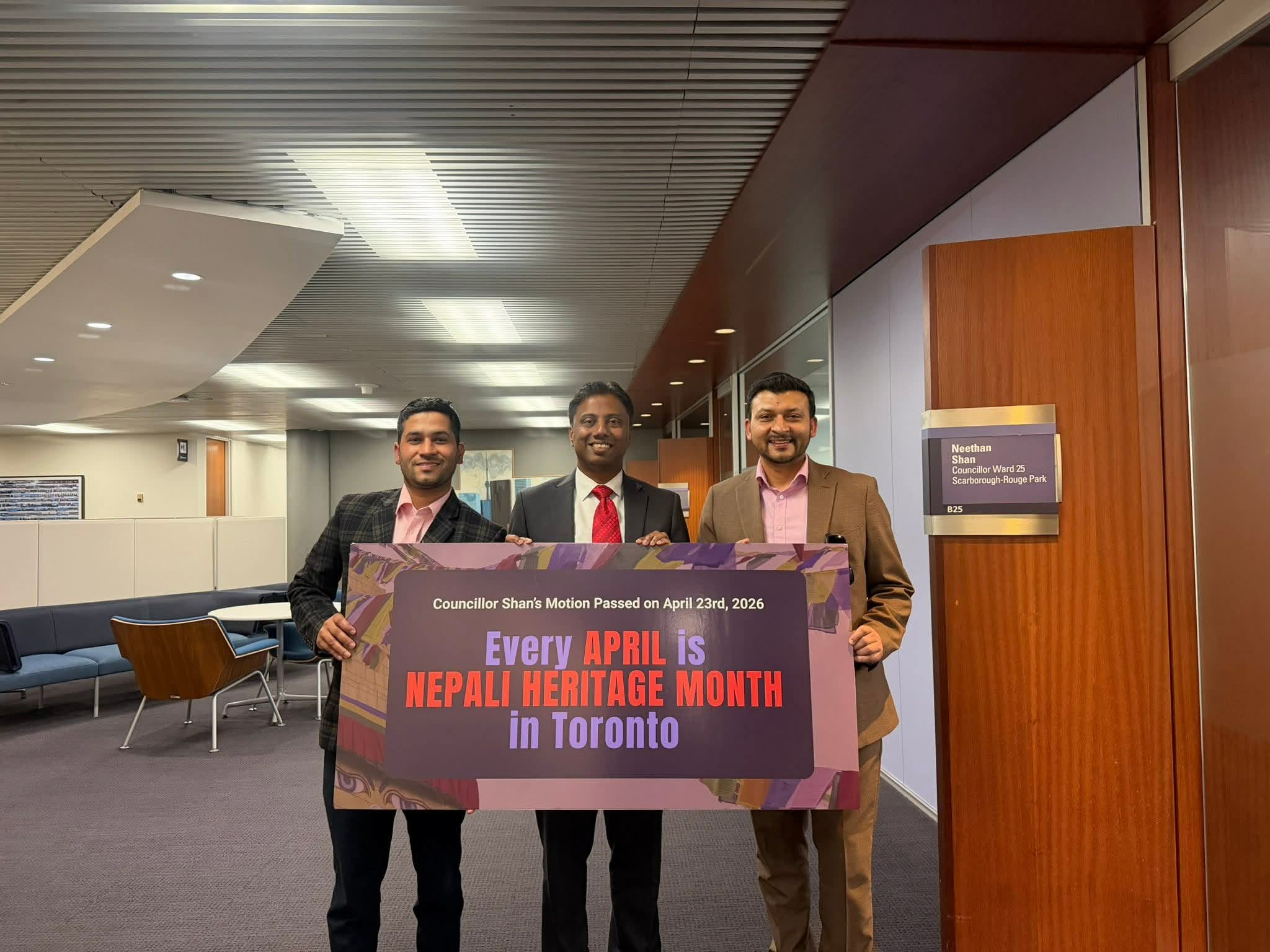 Historic Success: Toronto Announces 'Nepali Heritage Month', City Council Passes Motion MM40.8 Unanimously!